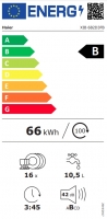 Myčka Haier XIB 6B2D3FB energetický štítek new